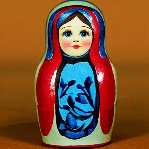 Image similar to a matryoshka doll, drawn by lewis carroll