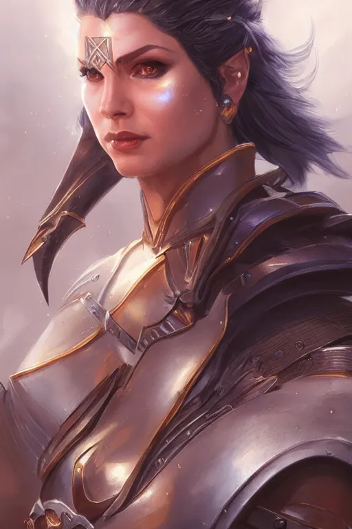 Image similar to amazon valkyrie athena, d & d, fantasy, portrait, highly detailed, headshot, digital painting, trending on artstation, concept art, sharp focus, illustration, art by artgerm and greg rutkowski and magali villeneuve