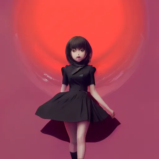 Image similar to sabrina the teenage witch by sana takeda, nvidia rtx reflections, octane render 1 2 8 k resolution, extreme high intricate details, digital anime art by wlop, medium shot, mid - shot, composition by ilya kuvshinov, lighting by greg rutkowski