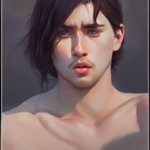 Prompt: A potrait of gigachad, perfect face, fine details. Night setting. Realistic shaded lighting poster by Ilya Kuvshinov katsuhiro, magali villeneuve, artgerm, Jeremy Lipkin and Michael Garmash, Rob Rey and Kentarõ Miura style, trending on art station