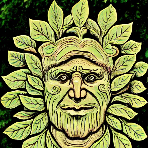 Prompt: the green man