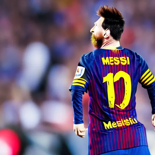 Image similar to Lionel Messi in WandaVision very detailed 4k quality super realistic