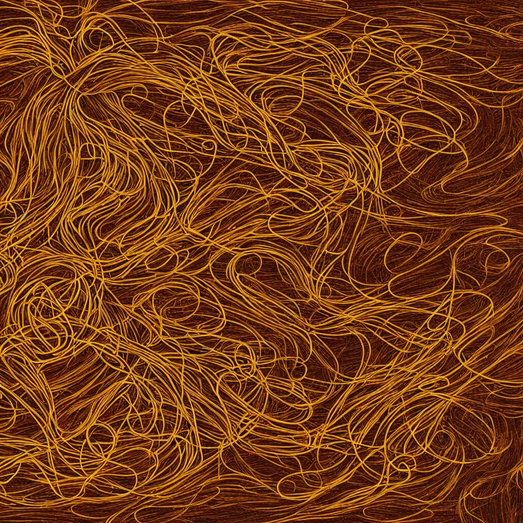 Image similar to spaghetti texture in style of salvador dali, 4k