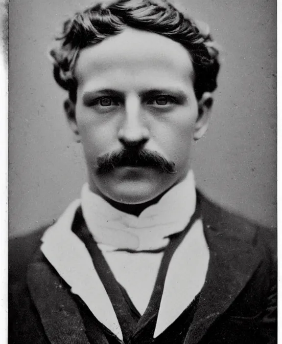 Prompt: victorian photograph of charlie puth, 1 8 9 0 s photography, 1 9 0 0, realistic face, symmetrical face, detailed, grainy, edwardian, old photo