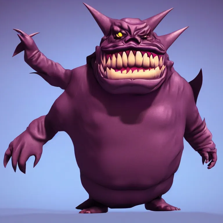 Image similar to gengar transformation closeup realistic, 3 d render, 3 d rendered, high detail, high resolution, dynamic lighting, moody lighting, high contrast, colorful