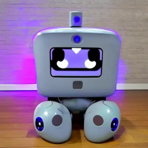 Image similar to <photo attention-grabbing robot-traits='friendly happy' robot-desires='hug'>Cute Robot has urgent message for you</photo>
