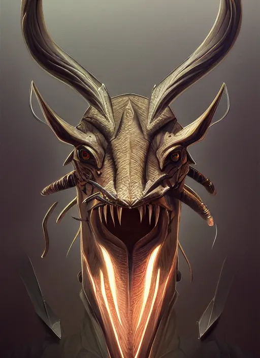 Image similar to anthropomorphic arrow head in edgy darkiron gazelle, intricate, elegant, highly detailed animal monster, digital painting, artstation, concept art, smooth, sharp focus, illustration, art by artgerm, dwayne barlowe, trending on artstation and greg rutkowski and alphonse mucha, 8 k