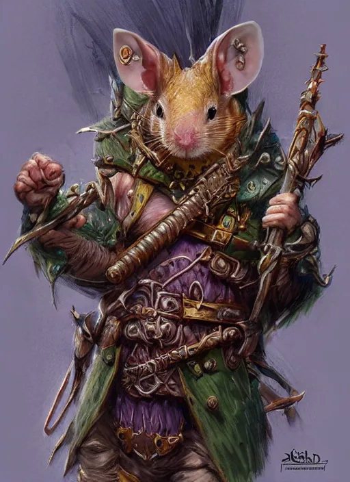 prompthunt: rat king wearing crown, ultra detailed fantasy, dndbeyond,  bright, colourful, realistic, dnd character portrait, full body,  pathfinder, pinterest, art by ralph horsley, dnd, rpg, lotr game design  fanart by concept art