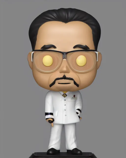 Prompt: full body 3d render of Japanese emperor Hirohito as a funko pop, studio lighting, white background, blender, trending on artstation, 8k, highly detailed