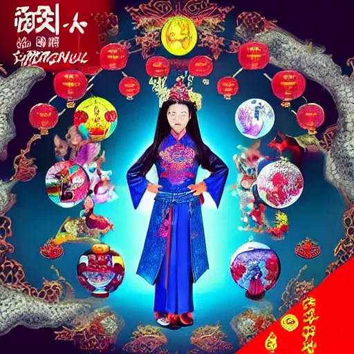 Prompt: who rules the world, bai fengxi, hei fengxi, fantasy, chinese fantasy, yin tao