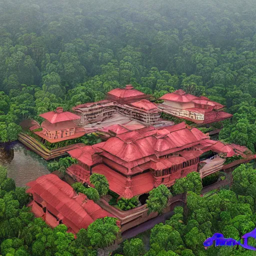 Prompt: indian state kerala, drone shot, ultra detailed, realistic, octane, masterpiece