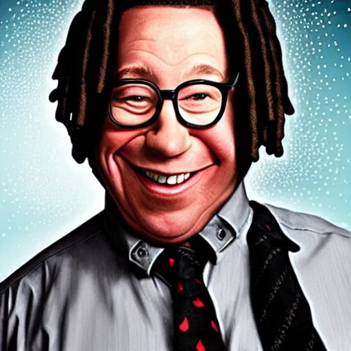 Prompt: fat tim allen as whoopi goldberg's face