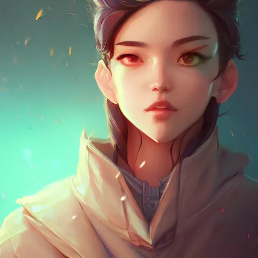 Prompt: a portrait of wlop, art by lois van baarle and loish and ross tran and rossdraws and sam yang and samdoesarts and artgerm and saruei and disney and wlop, digital art, highly detailed, intricate, sharp focus, trending on artstation hq, deviantart, unreal engine 5, 4 k uhd image