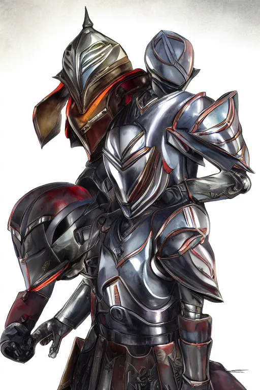 Image similar to helmet armor guardian destiny in witch queen illumination ray tracing hdr fanart arstation by sung choi robot ninja mask and eric pfeiffer and gabriel garza and casper konefal