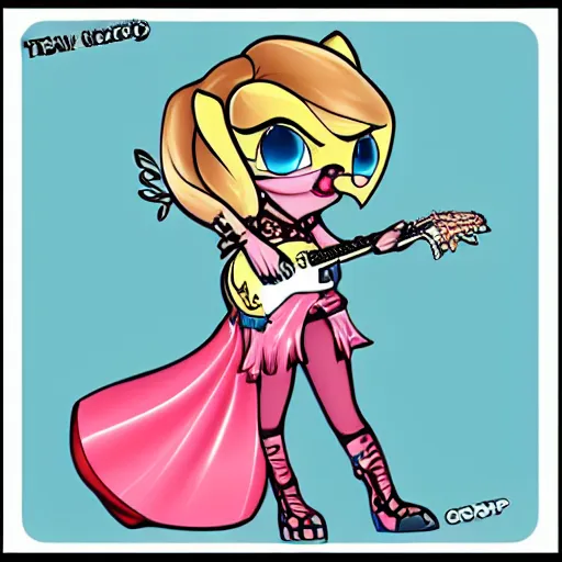 Prompt: a neopet that looks like taylor swift