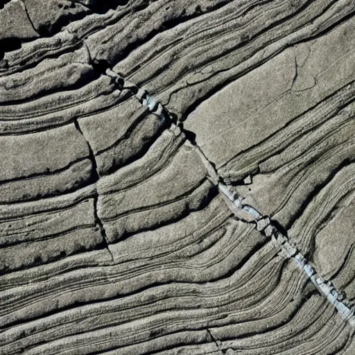 Image similar to satellite footage rock formation keyboard