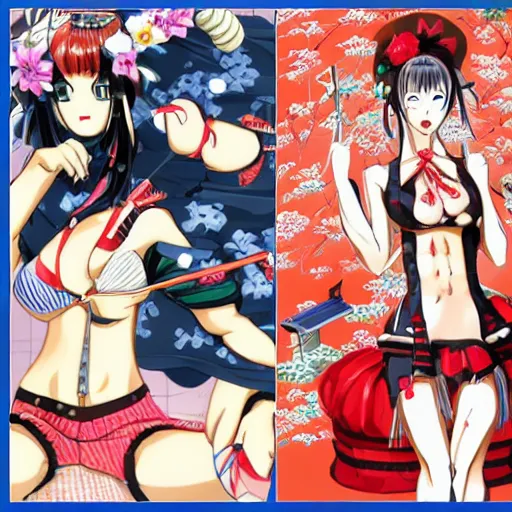 Image similar to japan anime pinup