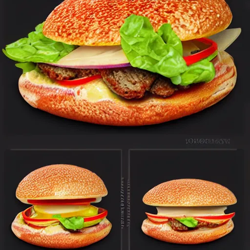 Image similar to pizzaburger