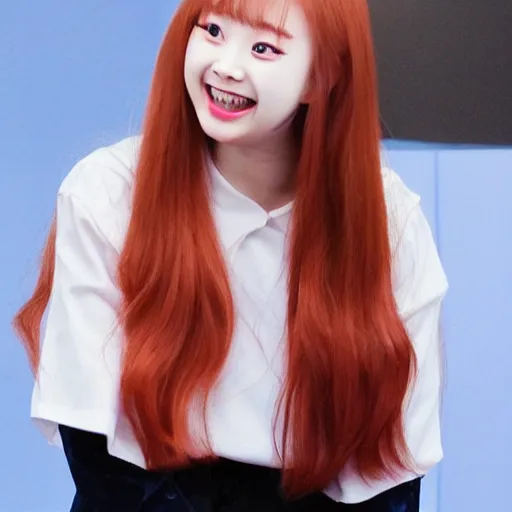 Prompt: Chuu from LOONA laughs at your last.fm account