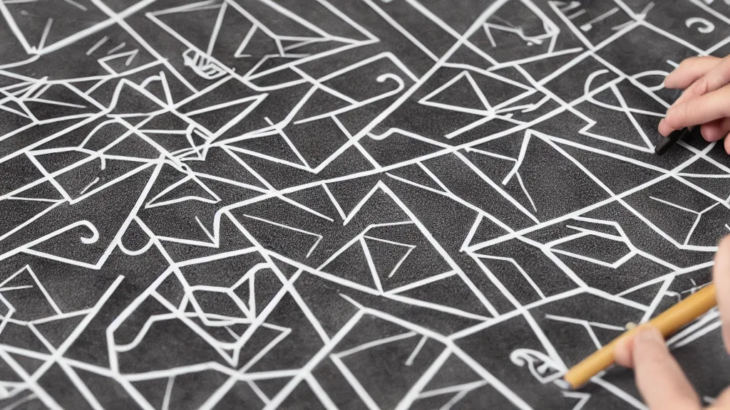 Prompt: charcoal drawing righteous liability isometric puzzle game, intricate design liability