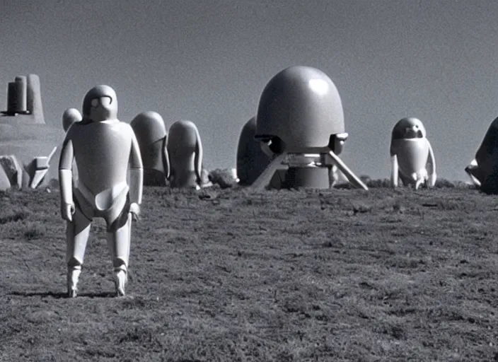 Prompt: scene from the 2 0 0 1 science fiction film the day the earth stood still