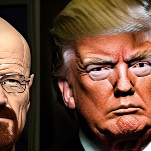 Image similar to walter white and donald trump