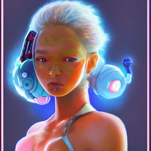 Prompt: lofi biopunk pokemon portrait of misty, Pixar style, digital art, render, by Tristan Eaton Stanley Artgerm and Tom Bagshaw.