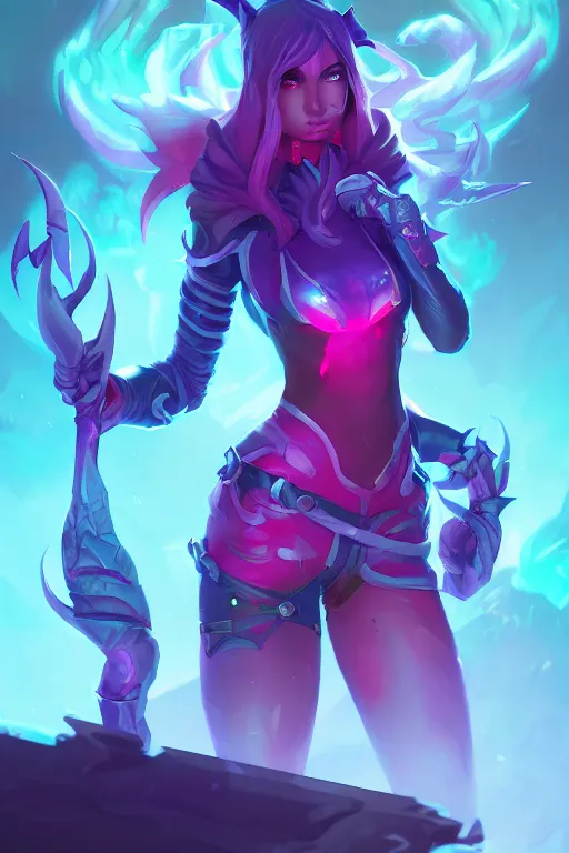 Prompt: jinx league of legends wild rift hero champions arcane magic digital painting bioluminance alena aenami artworks in 4 k design by lois van baarle by sung choi by john kirby artgerm and greg rutkowski and magali villeneuve mage fighter assassin