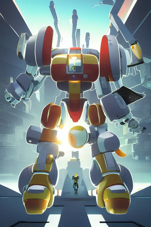 Image similar to metabots medabots medarotto medarot robot minimalist comics, behance hd by jesper ejsing, by rhads, makoto shinkai and lois van baarle, ilya kuvshinov, rossdraws global illumination ray tracing hdr radiating a glowing aura