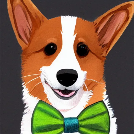 Corgi in hotsell a bow tie