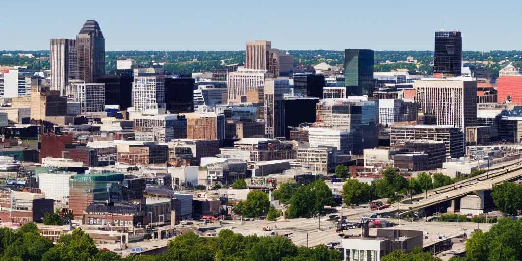 Image similar to the skyline of the city of des moines iowa