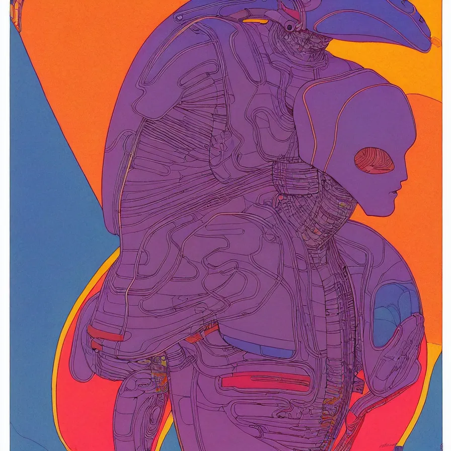 Image similar to ( ( ( ( life ) ) ) ) by mœbius!!!!!!!!!!!!!!!!!!!!!!!!!!!, overdetailed art, colorful, artistic record jacket design