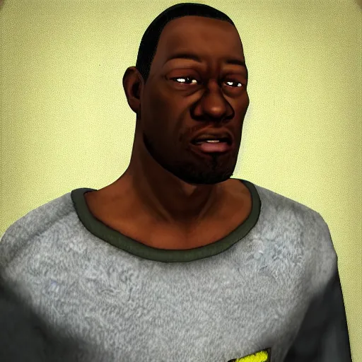 Image similar to Carl Johnson from gta san andreas Converts to islam