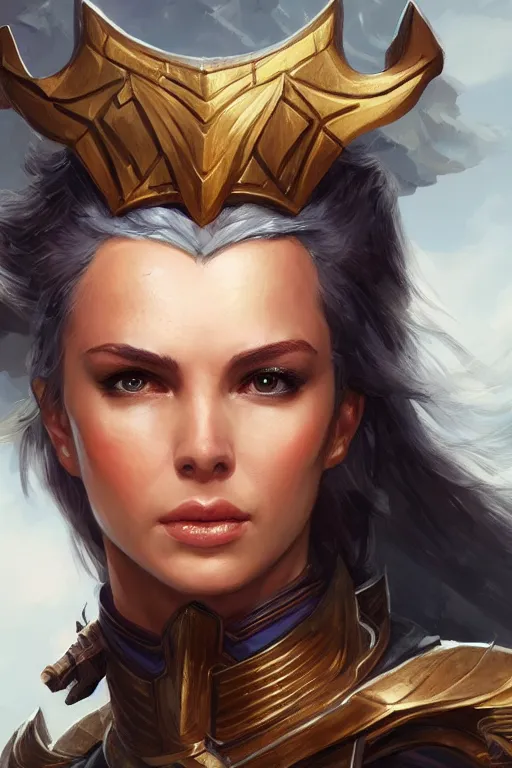 Image similar to amazon valkyrie athena, d & d, fantasy, portrait, highly detailed, headshot, digital painting, trending on artstation, concept art, sharp focus, illustration, art by artgerm and greg rutkowski and magali villeneuve