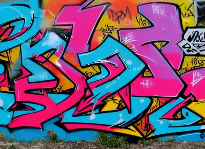 Image similar to text'petter ', graffiti writing, wildstyle, cool, hiphop, colorful