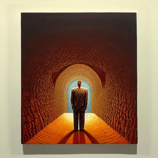 Image similar to in a dream, are all the characters really you? by jeffrey smith, oil on canvas