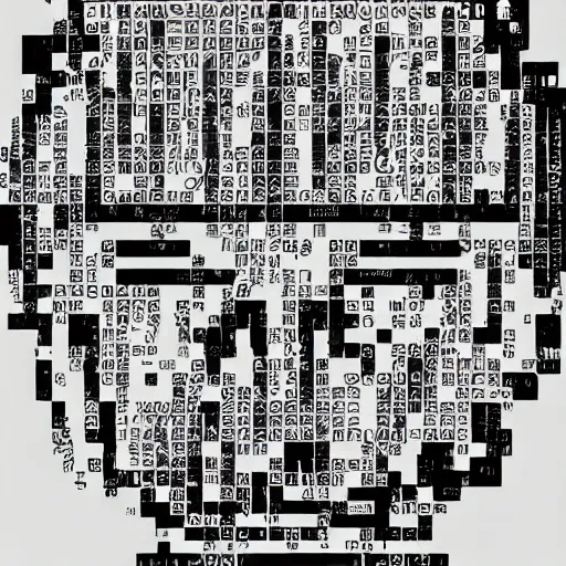 Image similar to satoshi nakamoto in matrix code, digital art, trending on artstation,