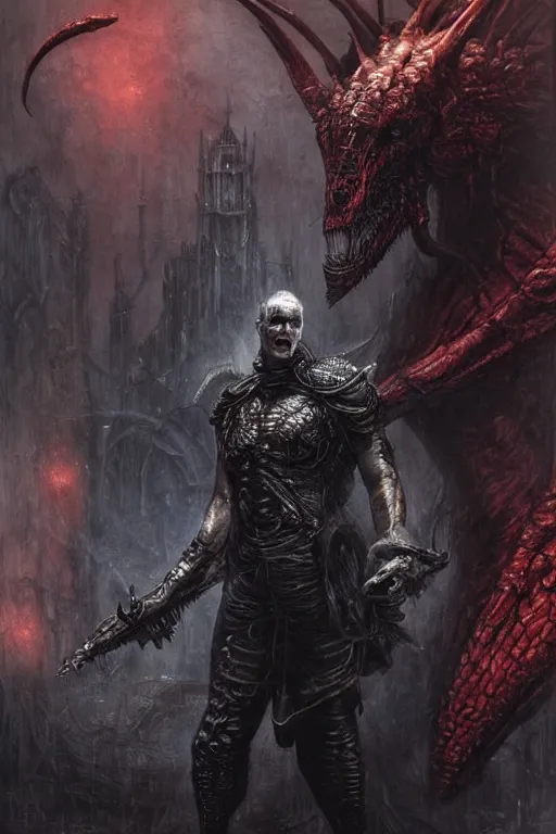 Prompt: portrait of dolph lundgren by hr giger, greg rutkowski, luis royo and wayne barlowe as a diablo, resident evil, dark souls, bloodborne monster