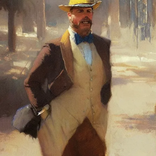 Image similar to portrait of a proud capybara dressed as a gentleman, artwork by gaston bussiere, craig mullins, trending on artstation, capybara wearing a gentleman's uniform