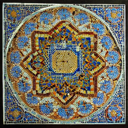 Prompt: Islamic mosaic, ornate