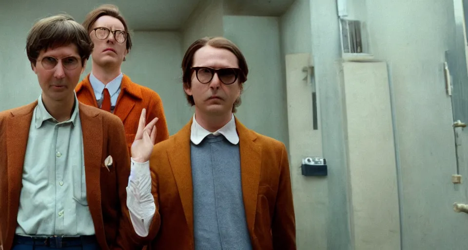 Image similar to the two complementary forces that make up all aspects and phenomena of life, by Wes Anderson,