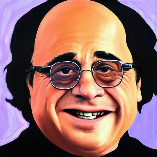 Prompt: danny devito painted in the style of the mona lisa, highly detailed face, 8 k