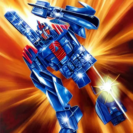 Image similar to optimus prime hitting a home run