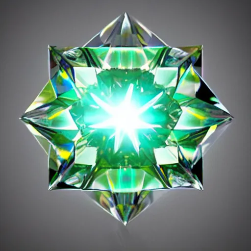 Image similar to a brilliant diamond casting beautiful caustics