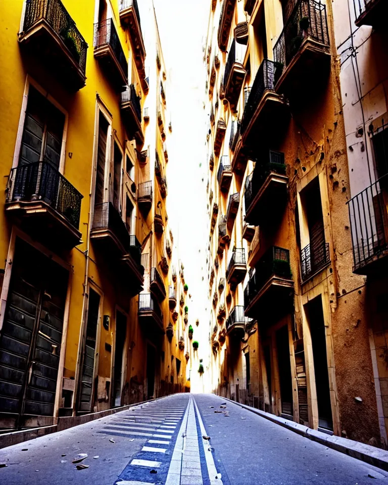 Image similar to abandoned streets of Barcelona