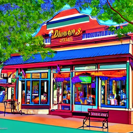 Image similar to Walton's five and dime, Bentonville Arkansas, digital art