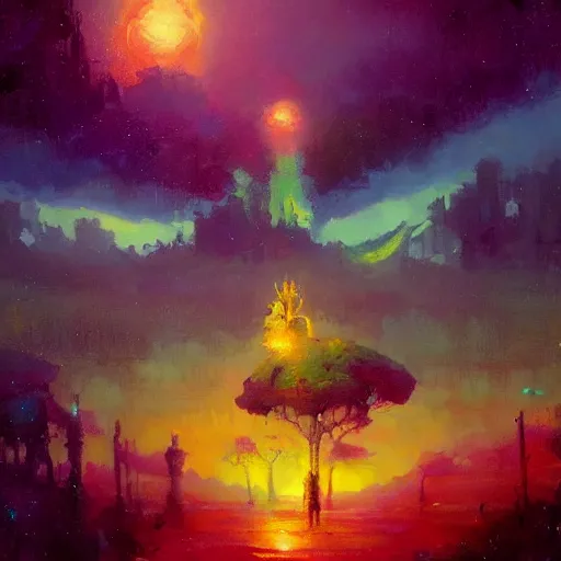 Image similar to a beautiful painting. Living the good life. by paul lehr, Trending on ArtStation.