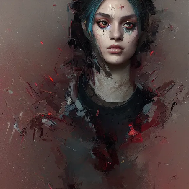 Image similar to beauty girl, hyper detailed, makeup eyes red insane details, intricate, elite, elegant, luxury, by ismail inceoglu dragan bibin hans thoma greg rutkowski alexandros pyromallis rene maritte illustrated, perfect face, fine details, realistic shaded, fine - face, pretty face
