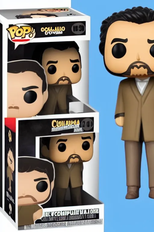 Image similar to detective columbo as funko pop figure