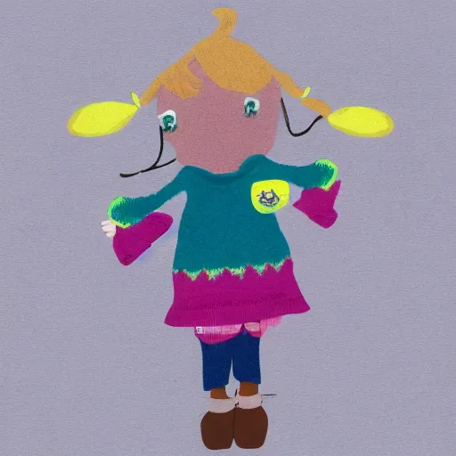 Image similar to a girl with huge sweater-cows